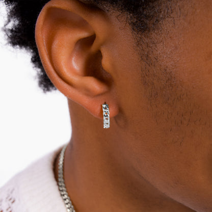 Cuban link earrings