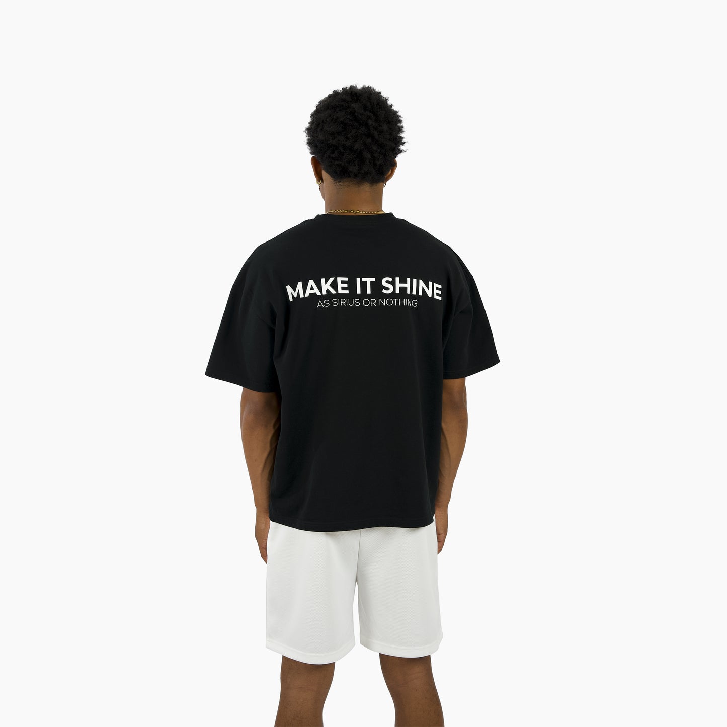 T-shirt Make it Shine - Noir