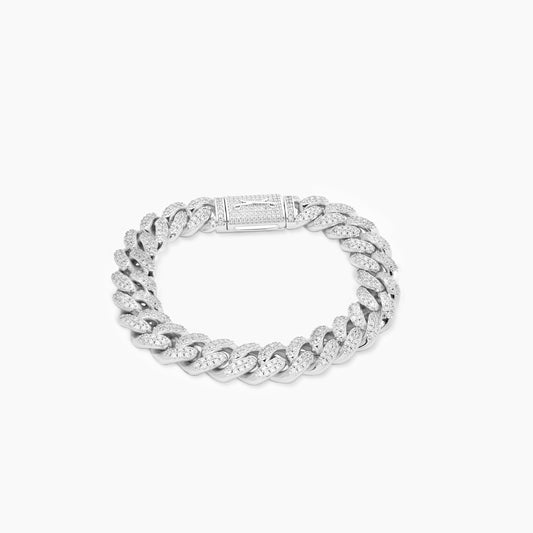 Iced cuban link 12 mm bracelet